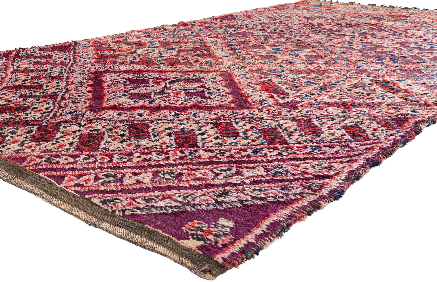 6 x 12 - Purple Vintage Beni MGuild Moroccan Rug - 21908