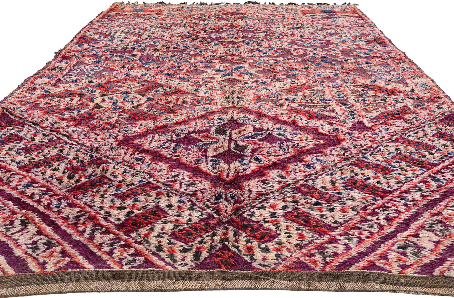 6 x 12 - Purple Vintage Beni MGuild Moroccan Rug - 21908