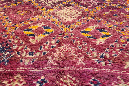 6 x 14 - Magenta Vintage Beni MGuild Moroccan Rug - 21909