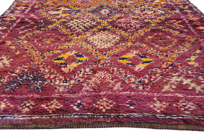 6 x 14 - Magenta Vintage Beni MGuild Moroccan Rug - 21909