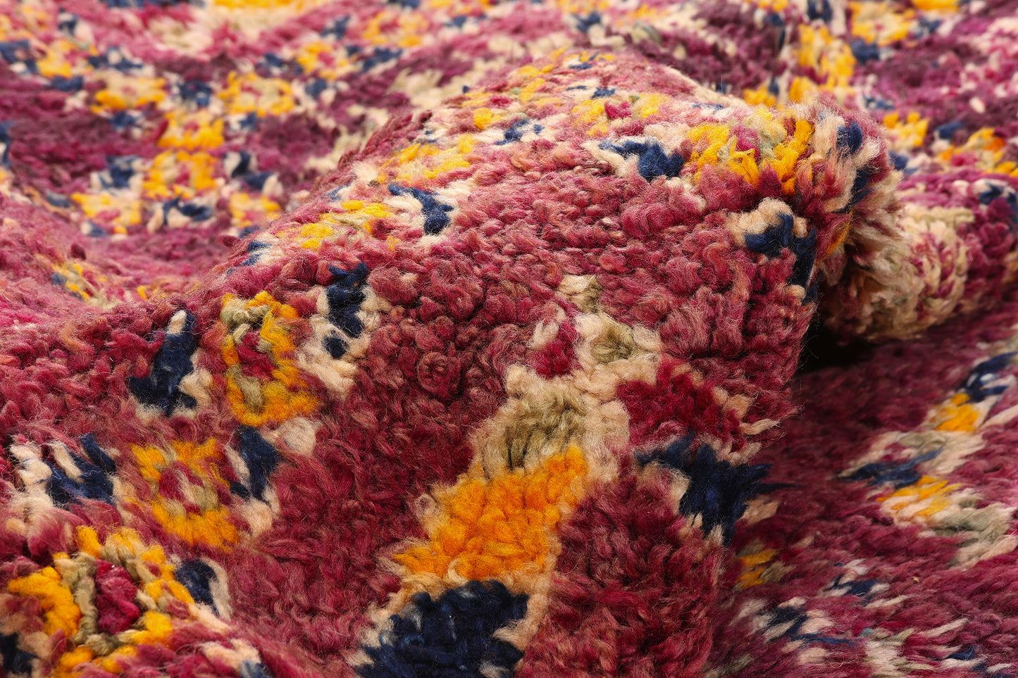 6 x 14 - Magenta Vintage Beni MGuild Moroccan Rug - 21909