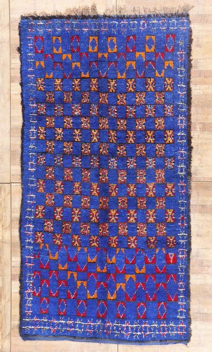 6 x 12 - Blue Vintage Beni MGuild Moroccan Rug - 21910