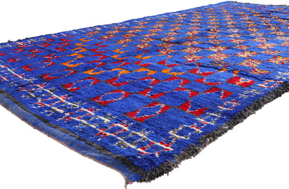 6 x 12 - Blue Vintage Beni MGuild Moroccan Rug - 21910