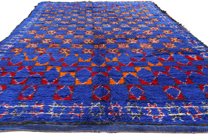 6 x 12 - Blue Vintage Beni MGuild Moroccan Rug - 21910