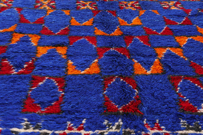 6 x 12 - Blue Vintage Beni MGuild Moroccan Rug - 21910