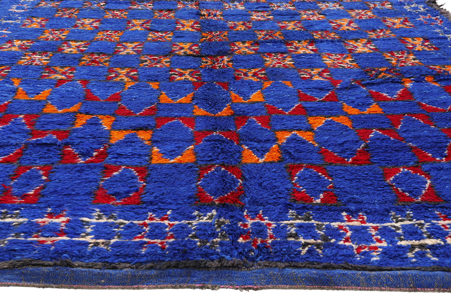 6 x 12 - Blue Vintage Beni MGuild Moroccan Rug - 21910
