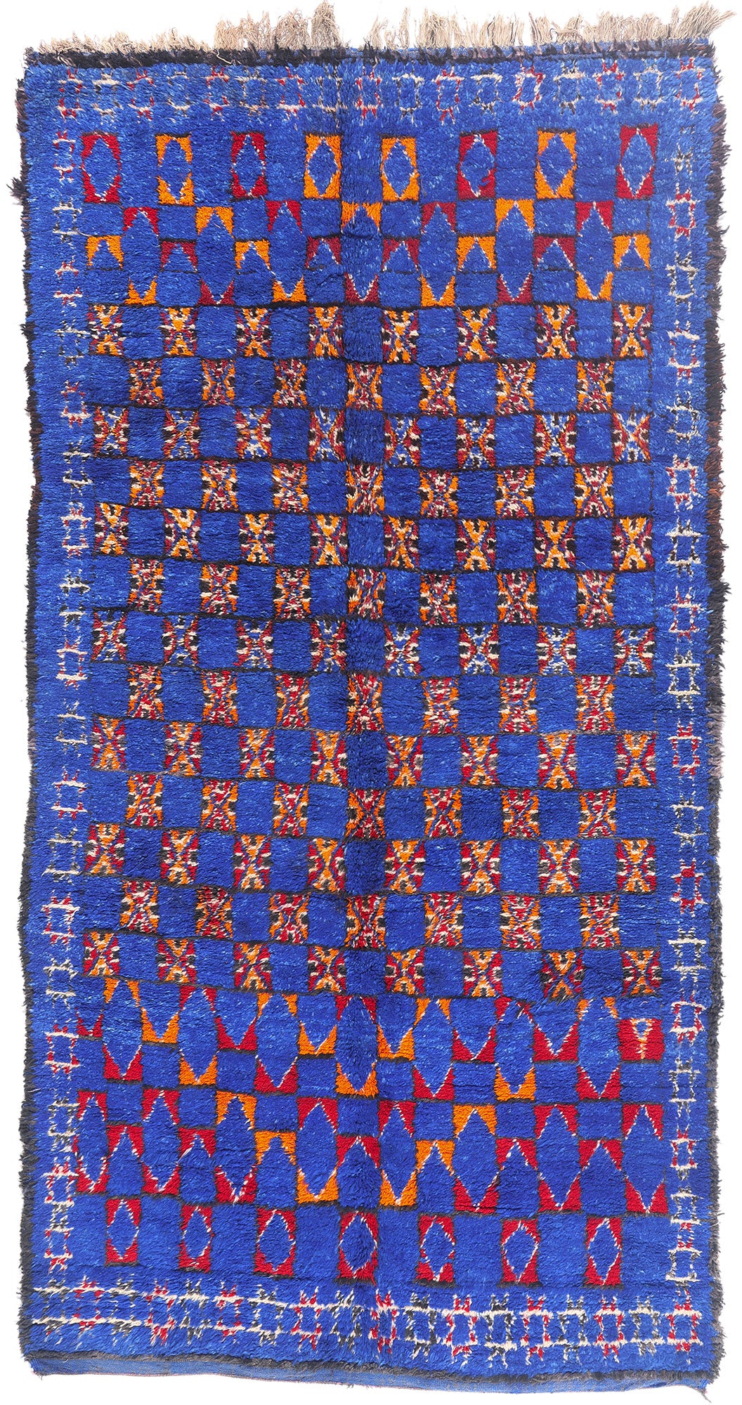 6 x 12 - Blue Vintage Beni MGuild Moroccan Rug - 21910