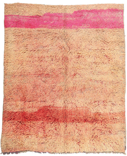 7 x 8 - Peach Vintage Beni MGuild Moroccan Rug - 21911