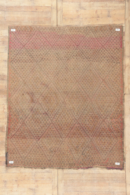 7 x 8 - Peach Vintage Beni MGuild Moroccan Rug - 21911
