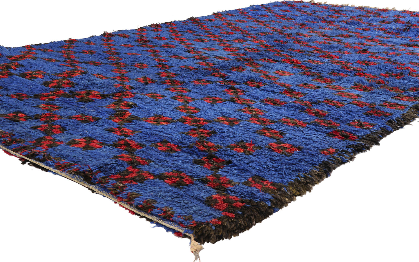 6 x 10 - Blue Vintage Beni MGuild Moroccan Rug - 21912