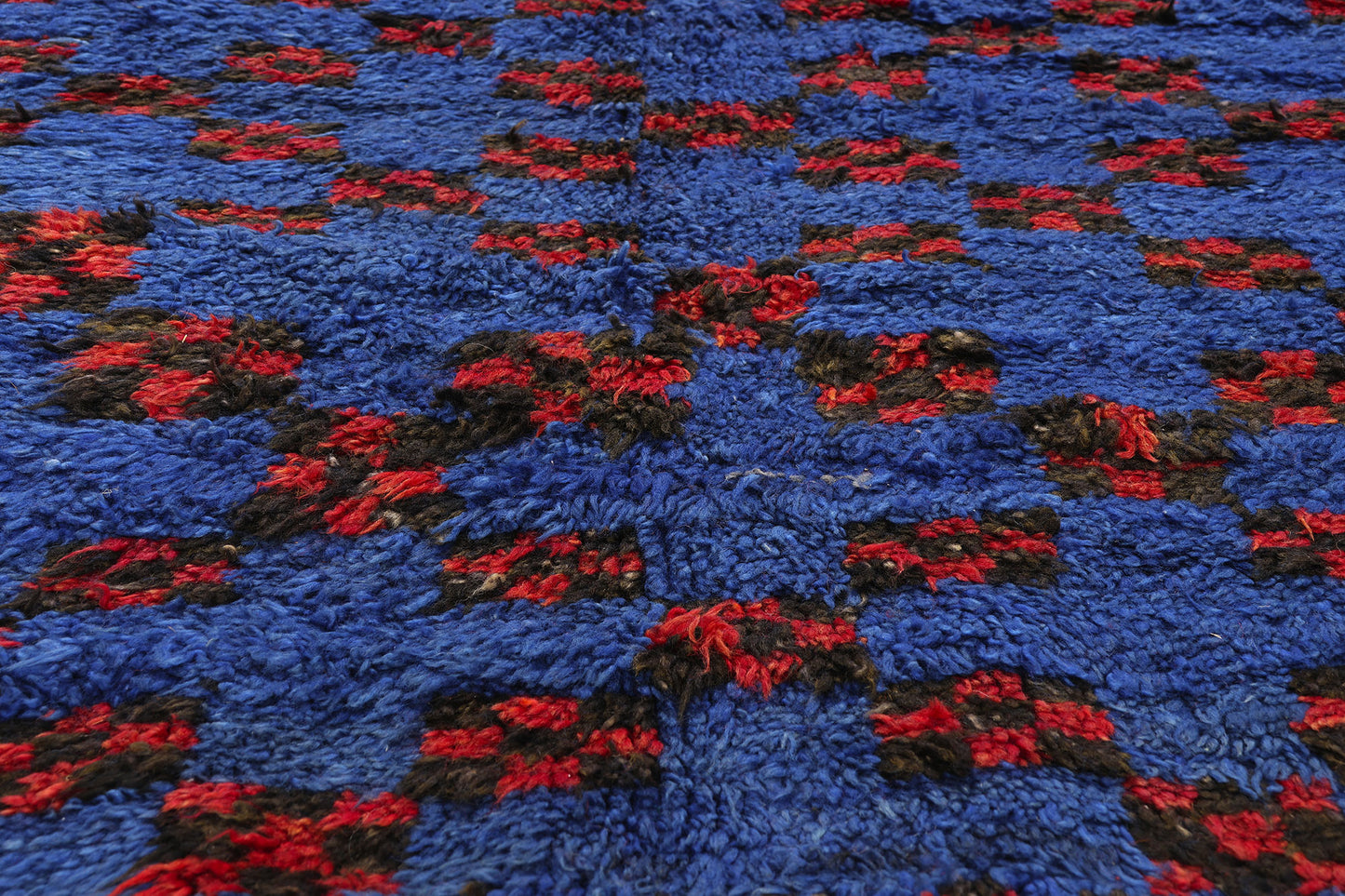 6 x 10 - Blue Vintage Beni MGuild Moroccan Rug - 21912