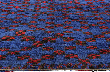 6 x 10 - Blue Vintage Beni MGuild Moroccan Rug - 21912