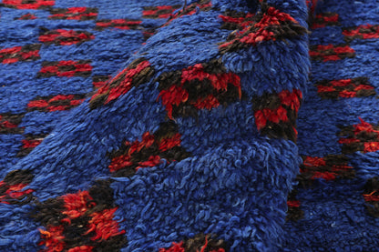 6 x 10 - Blue Vintage Beni MGuild Moroccan Rug - 21912
