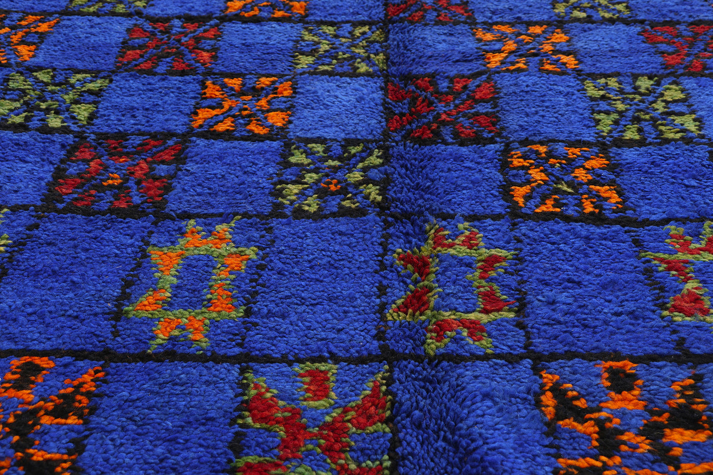 6 x 10 - Blue Vintage Beni MGuild Moroccan Rug - 21913