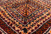 7 x 10 - Burgundy Vintage Beni MGuild Moroccan Rug - 21914