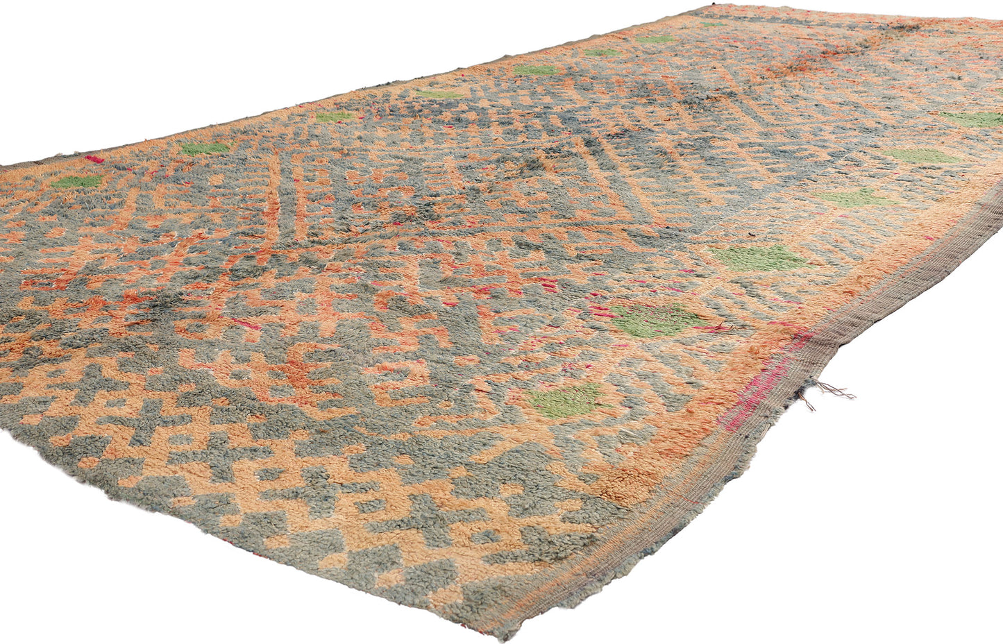 6 x 11 - Blue Vintage Talsint Moroccan Rug - 21915