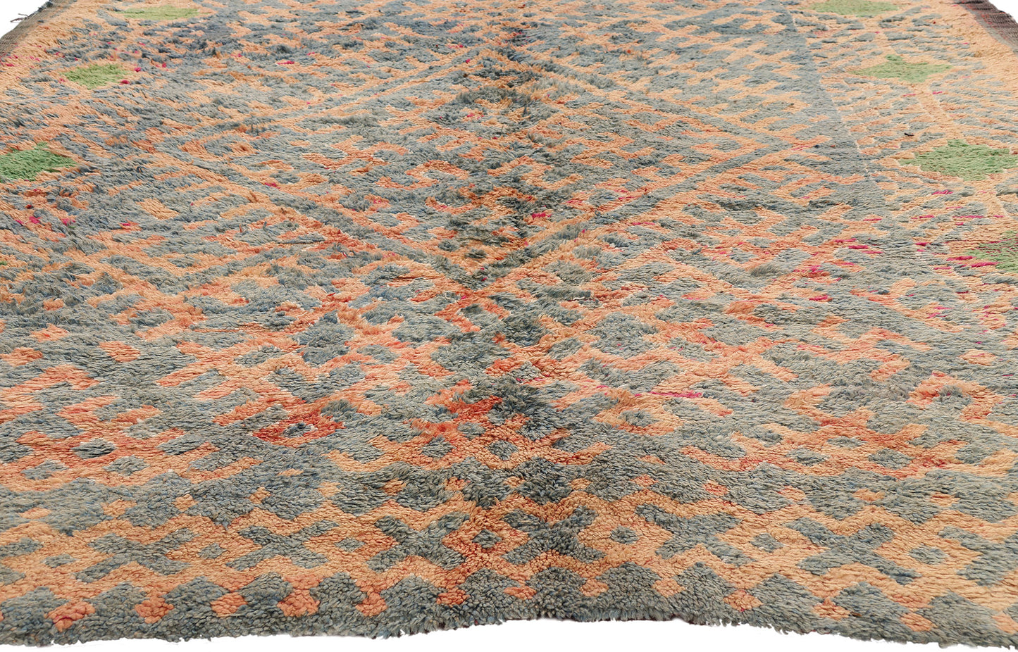 6 x 11 - Blue Vintage Talsint Moroccan Rug - 21915