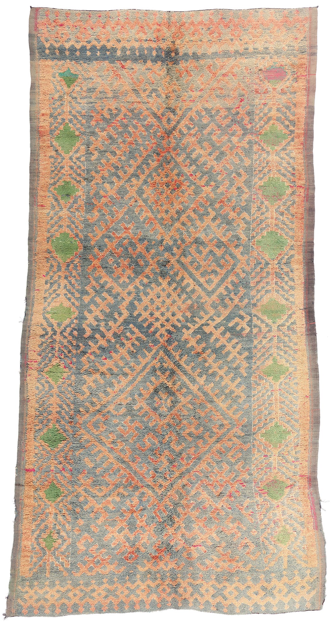 6 x 11 - Blue Vintage Talsint Moroccan Rug - 21915