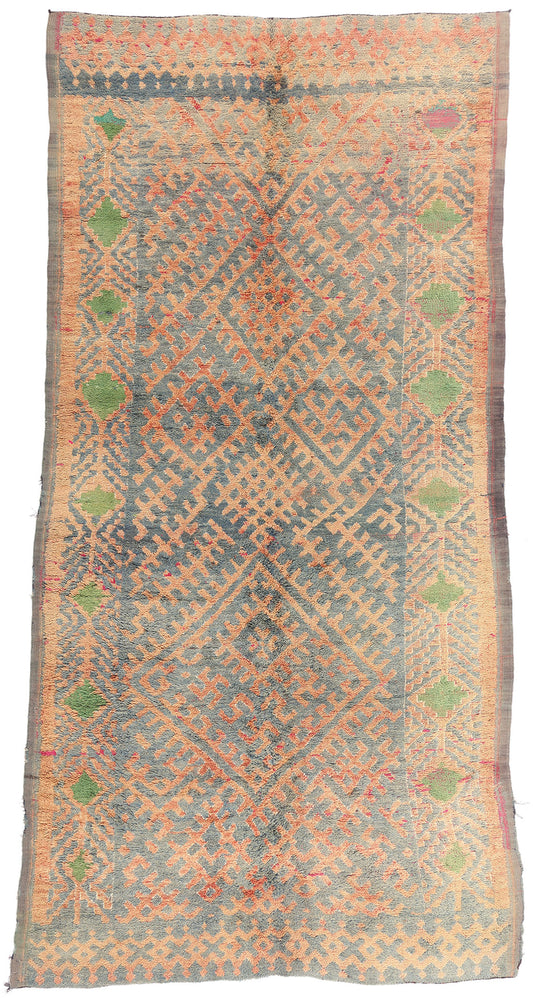6 x 11 - Blue Vintage Talsint Moroccan Rug - 21915
