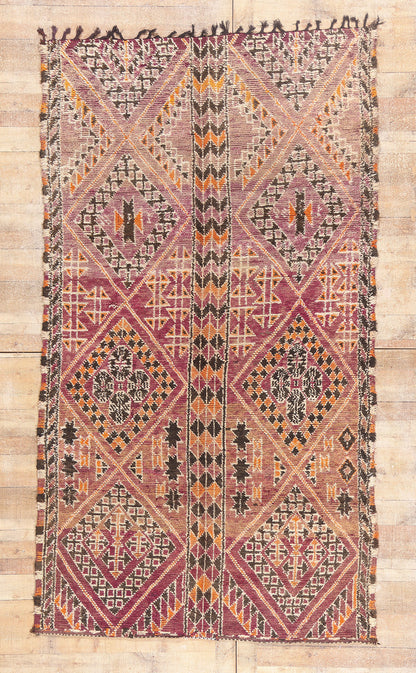 6 x 10 - Purple Vintage Beni MGuild Moroccan Rug - 21916