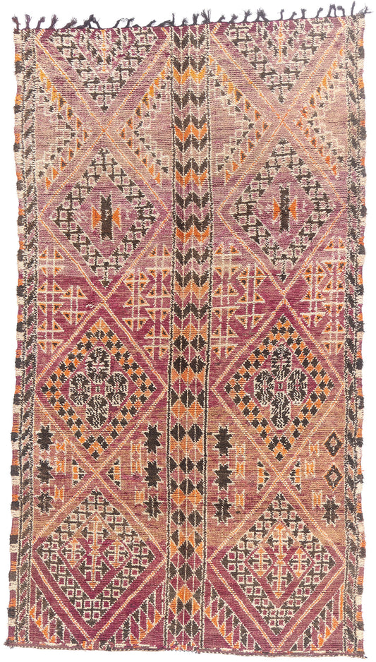 6 x 10 - Purple Vintage Beni MGuild Moroccan Rug - 21916