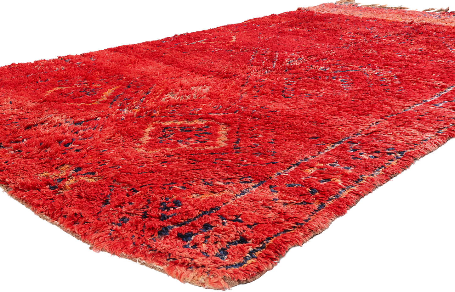 6 x 10 - Red Vintage Beni MGuild Moroccan Rug - 21917