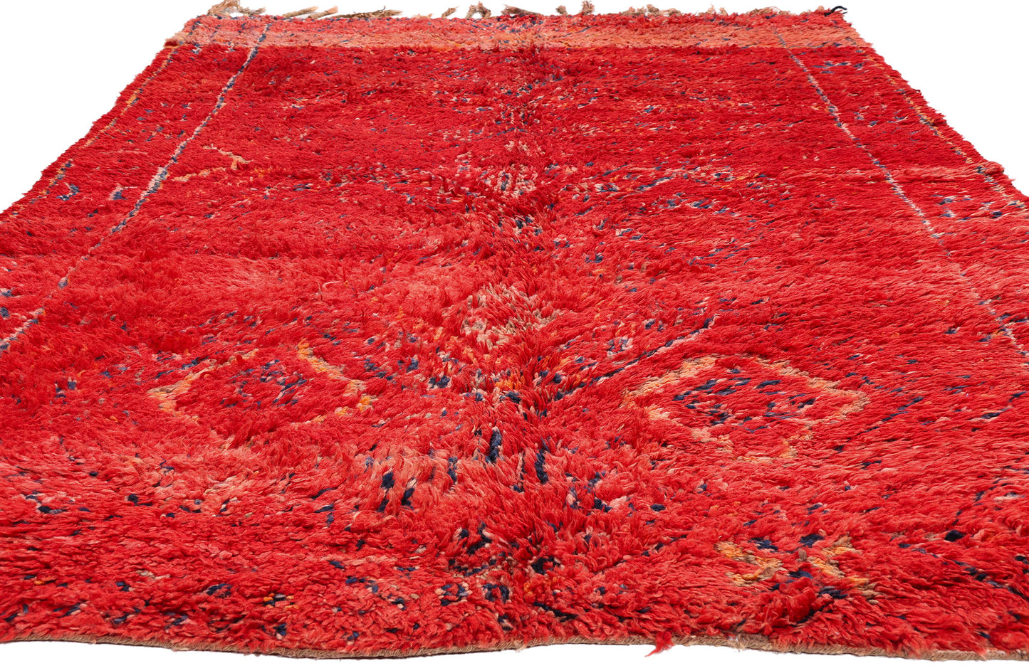 6 x 10 - Red Vintage Beni MGuild Moroccan Rug - 21917