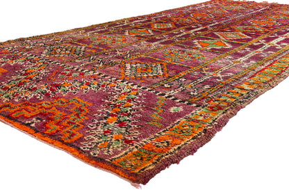 6 x 12 - Magenta Vintage Beni MGuild Moroccan Rug - 21918