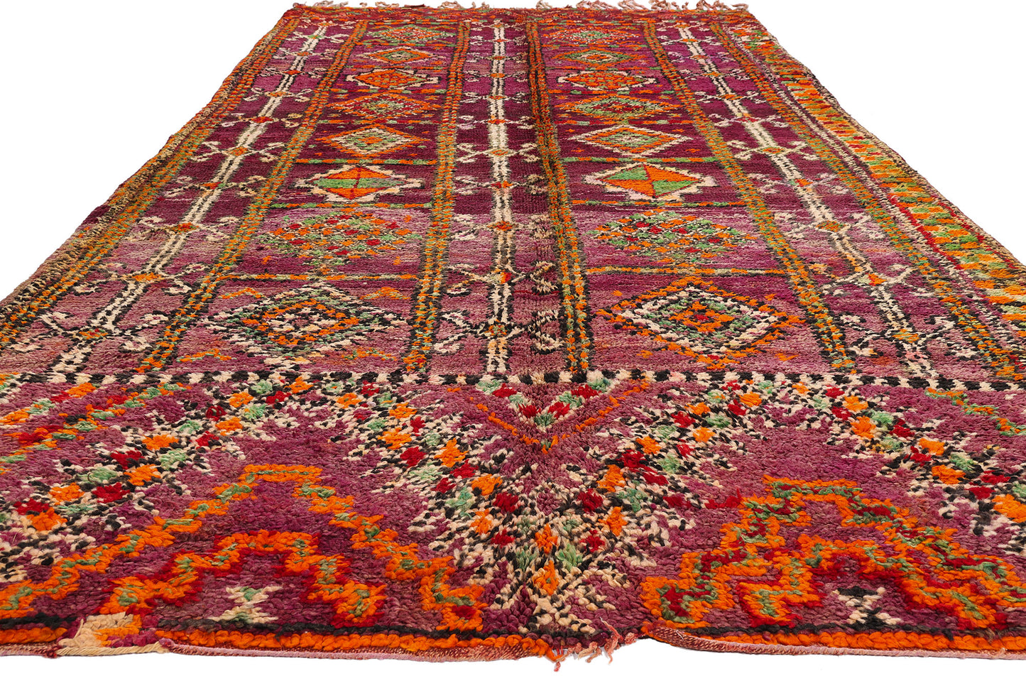 6 x 12 - Magenta Vintage Beni MGuild Moroccan Rug - 21918