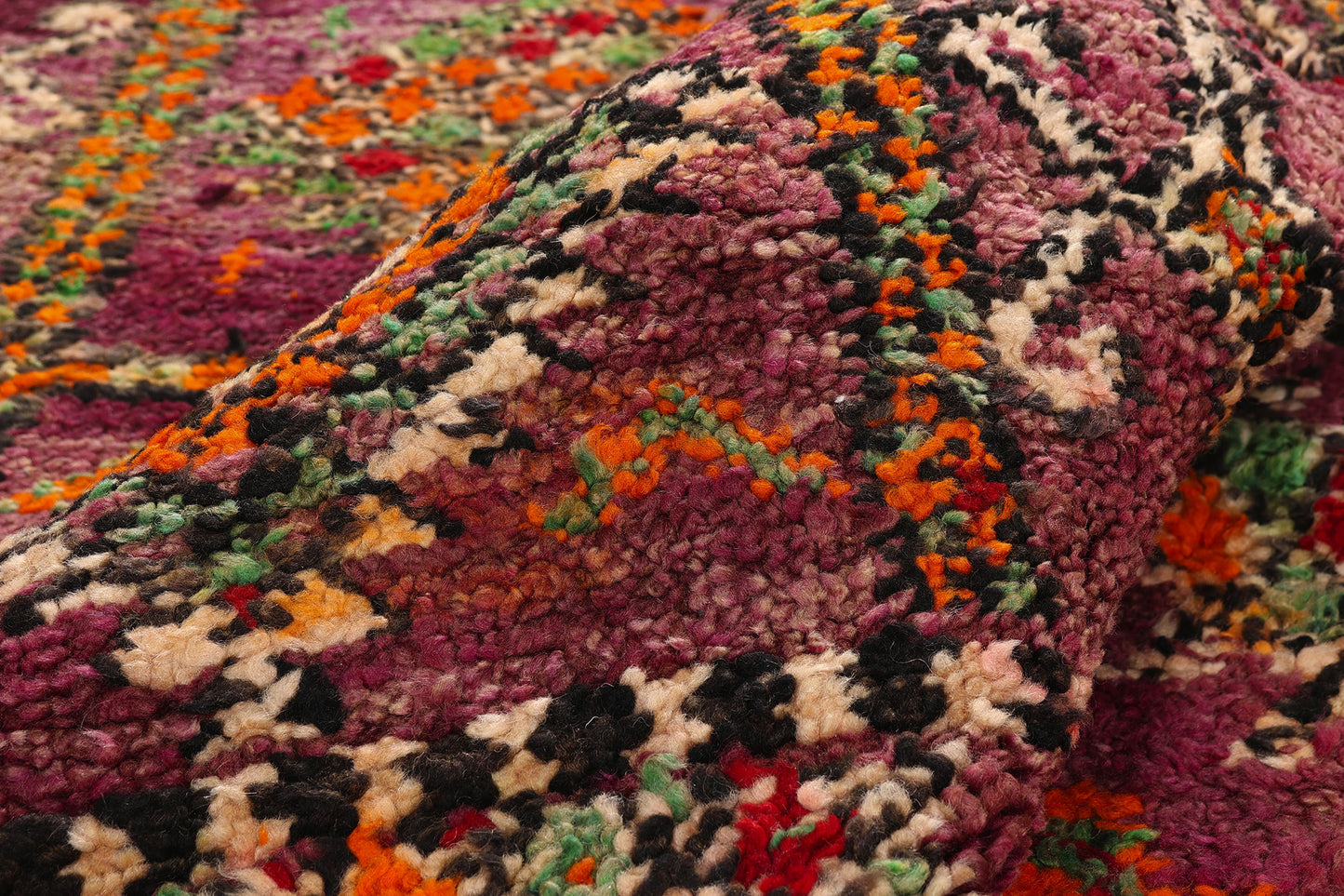6 x 12 - Magenta Vintage Beni MGuild Moroccan Rug - 21918