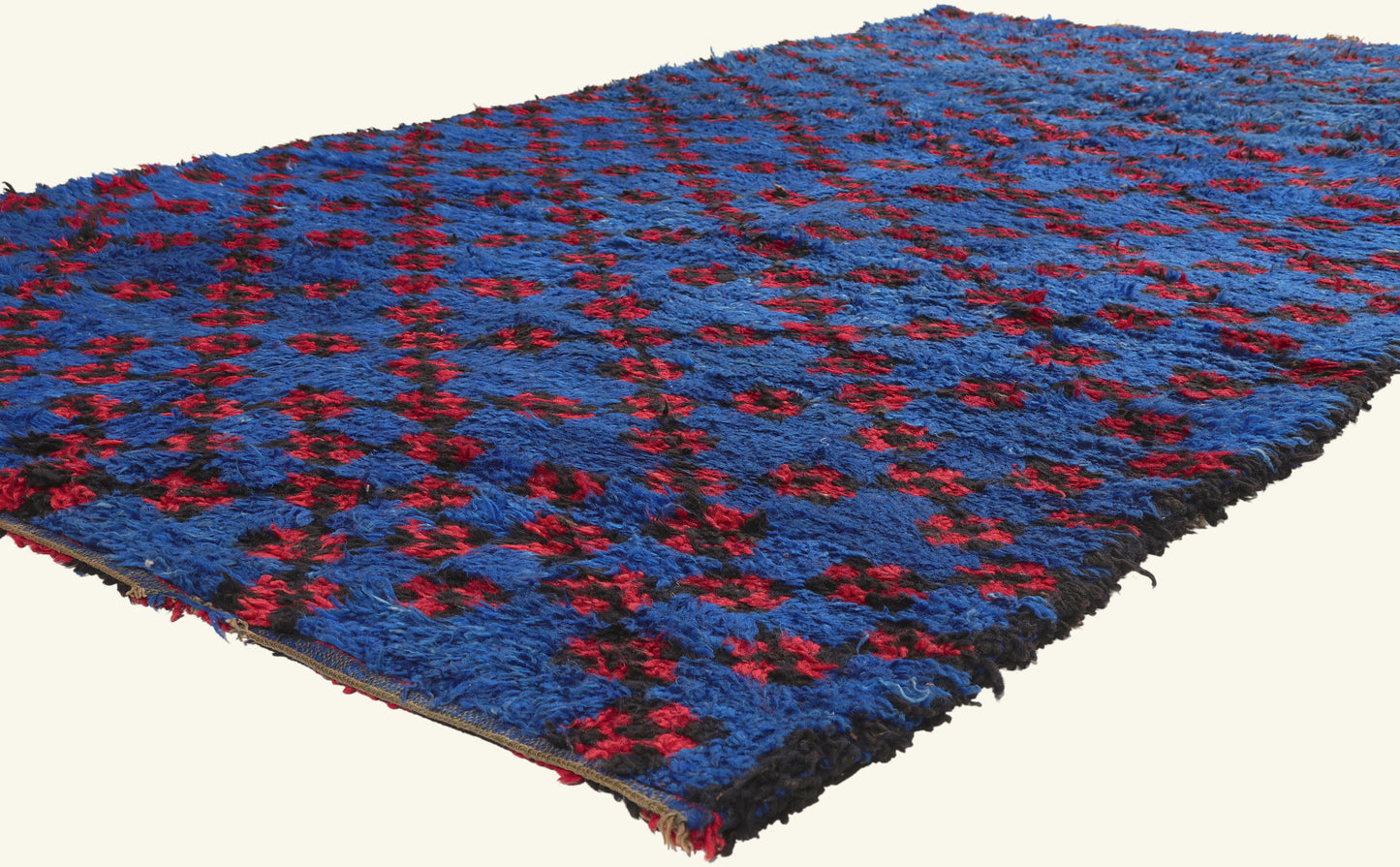 6 x 11 - Blue Vintage Beni MGuild Moroccan Rug - 21920