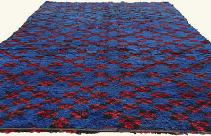 6 x 11 - Blue Vintage Beni MGuild Moroccan Rug - 21920