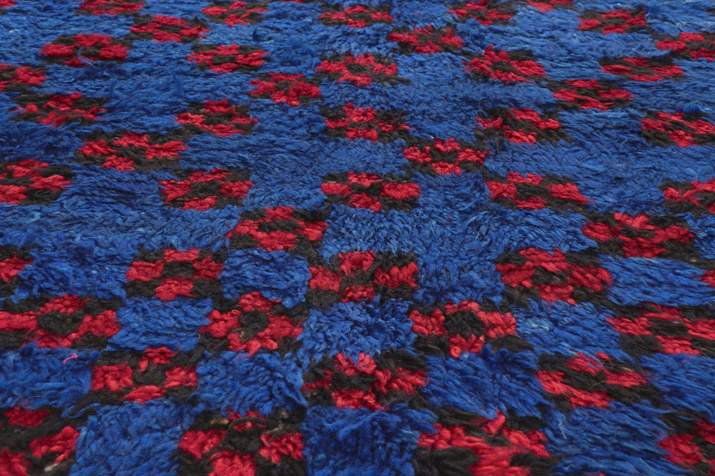 6 x 11 - Blue Vintage Beni MGuild Moroccan Rug - 21920