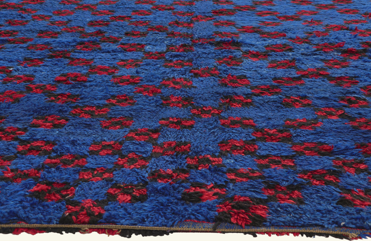 6 x 11 - Blue Vintage Beni MGuild Moroccan Rug - 21920