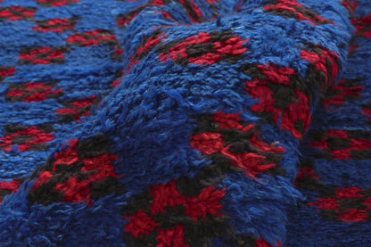 6 x 11 - Blue Vintage Beni MGuild Moroccan Rug - 21920
