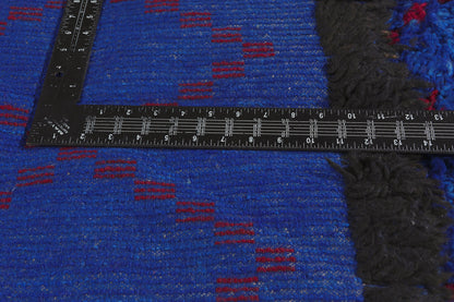 6 x 10 - Blue Vintage Beni MGuild Moroccan Rug - 21921
