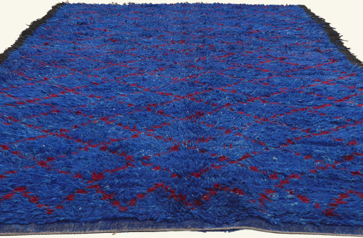 6 x 10 - Blue Vintage Beni MGuild Moroccan Rug - 21921
