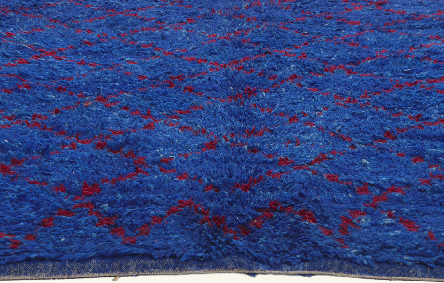 6 x 10 - Blue Vintage Beni MGuild Moroccan Rug - 21921