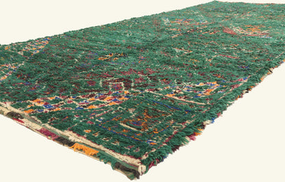 7 x 16 - Green Vintage Beni MGuild Moroccan Rug - 21922