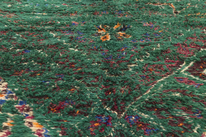 7 x 16 - Green Vintage Beni MGuild Moroccan Rug - 21922