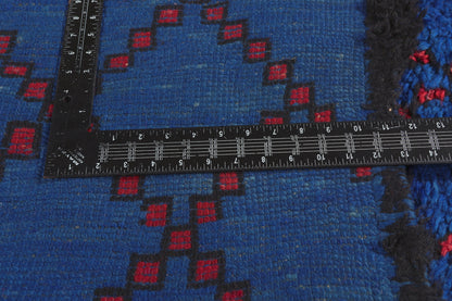 6 x 12 - Blue Vintage Beni MGuild Moroccan Rug - 21923