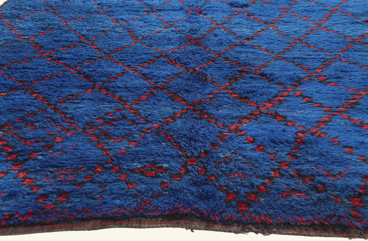 6 x 12 - Blue Vintage Beni MGuild Moroccan Rug - 21923