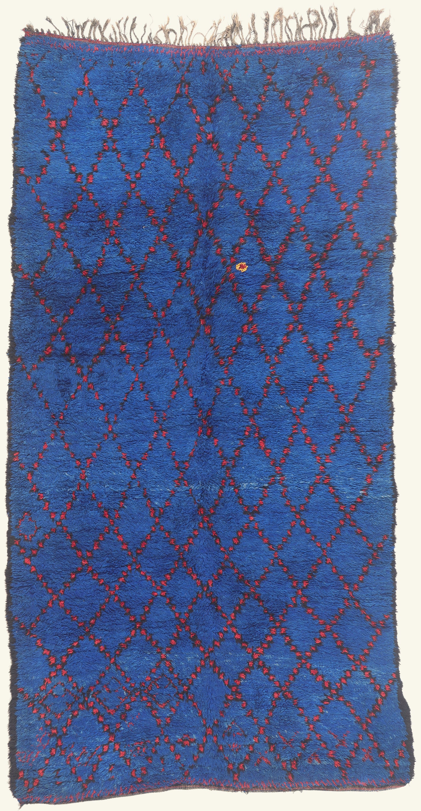 6 x 12 - Blue Vintage Beni MGuild Moroccan Rug - 21923