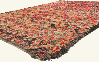 8 x 11 - Red Vintage Beni MGuild Moroccan Rug - 21926