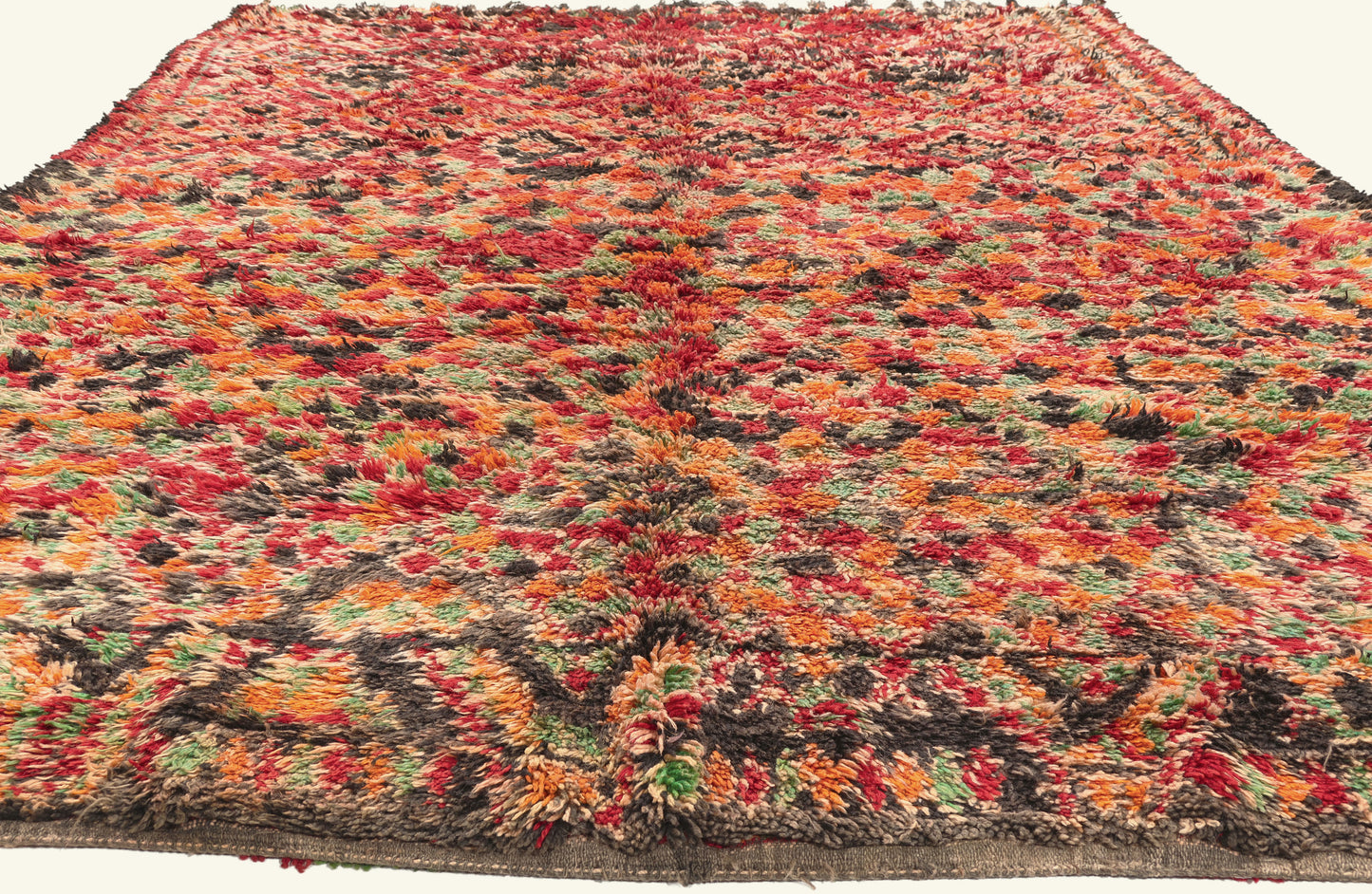 8 x 11 - Red Vintage Beni MGuild Moroccan Rug - 21926