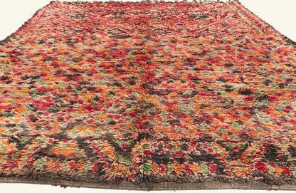 8 x 11 - Red Vintage Beni MGuild Moroccan Rug - 21926