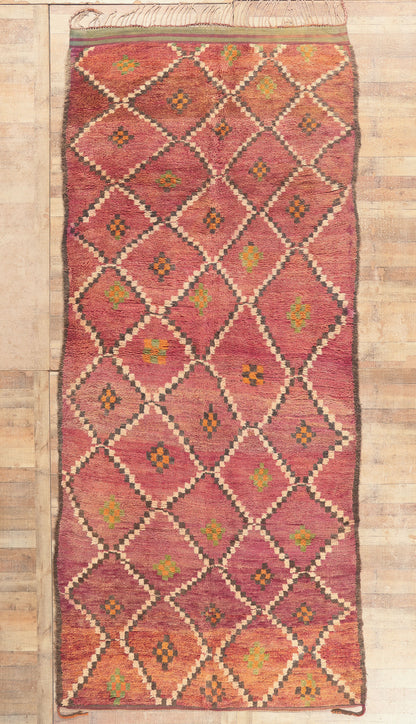 6 x 15 - Magenta Vintage Boujad Moroccan Rug - 21927