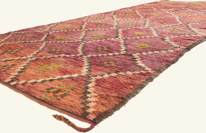6 x 15 - Magenta Vintage Boujad Moroccan Rug - 21927