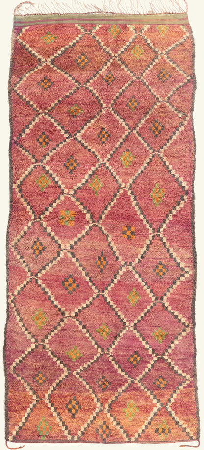 6 x 15 - Magenta Vintage Boujad Moroccan Rug - 21927