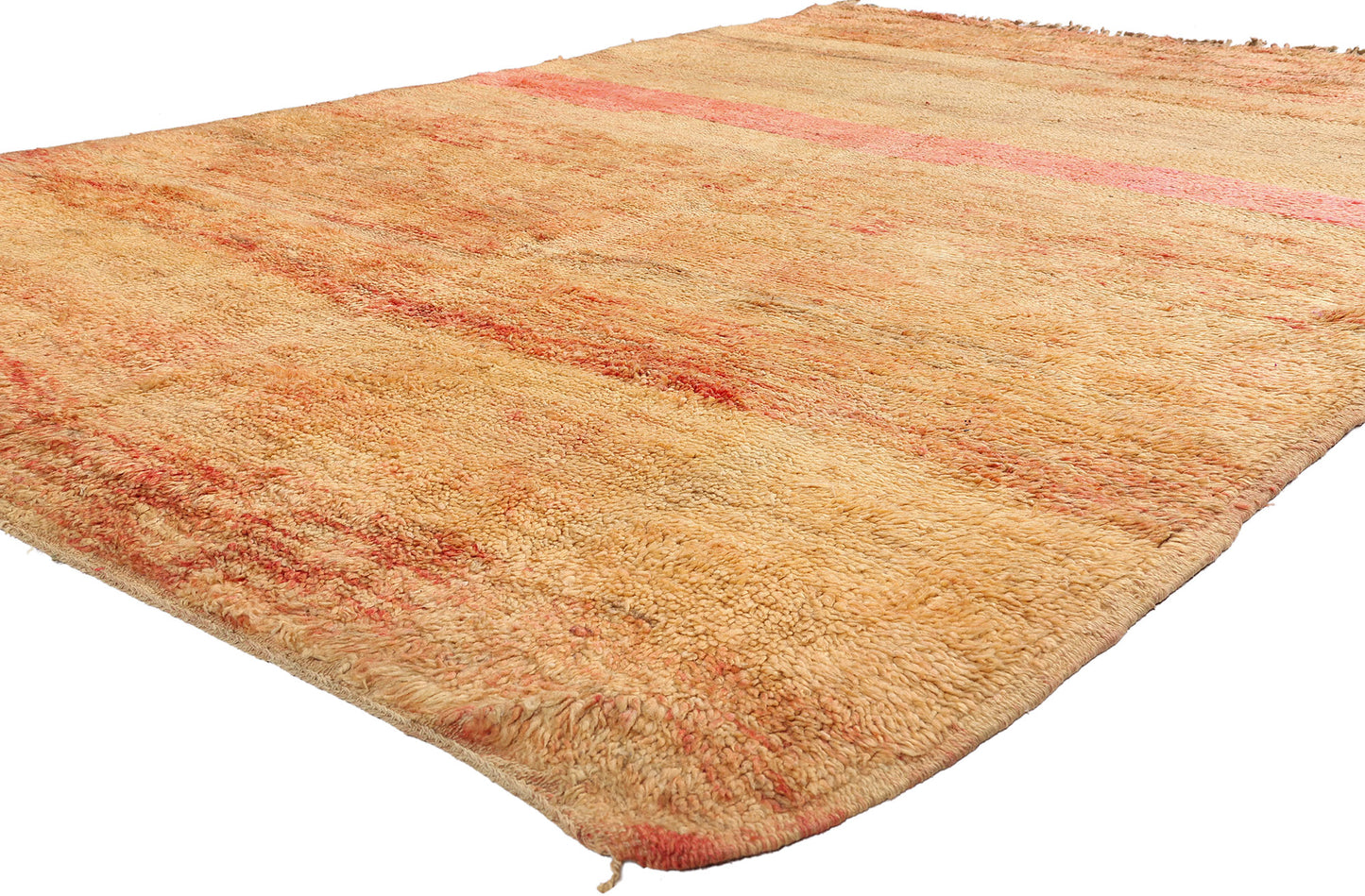 7 x 10 - Peach Vintage Beni MGuild Moroccan Rug - 21930